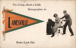 I’m Crazy About A Little Stenographer In Lanesville Postcard