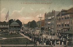 St. Michael Street looking North Circus Parade St. Marys, PA Postcard Postcard Postcard