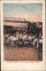 Circus Day Rock Springs, WY Postcard Postcard Postcard