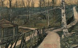 Entrance to Zoo, Brandwine Park Postcard