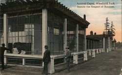 Animal Cages, Woodland Park Postcard
