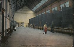 Interior Zoo Building in Highland Park Postcard