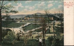View of the Zoo in Highland Park Postcard