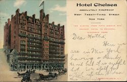 Hotel Chelsea New York, NY Postcard Postcard Postcard