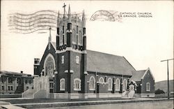 Catholic Church La Grande, OR Postcard Postcard Postcard
