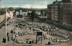 Public Play Ground Scene Postcard