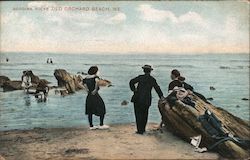 Godgins Rocks Old Orchard Beach, ME Postcard Postcard Postcard