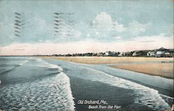 View of the Beach from the Pier Postcard