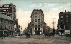 South Main and Bank Streets Postcard