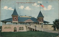 Scenic Railway Old Orchard Beach, ME Postcard Postcard Postcard