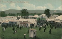 Central Part of Danbury Fair Postcard