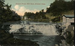 Bristol Bruss Mill Dam Connecticut Postcard Postcard Postcard