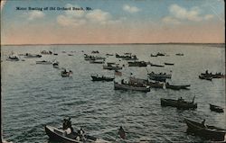 Motor Boating Old Orchard Beach, ME Postcard Postcard Postcard