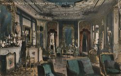 Interior of Mrs. Potter Palmer's Home on Lake Shore Drive Postcard
