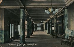 Interior Y.M.C.A. Omaha, NE Postcard Postcard Postcard