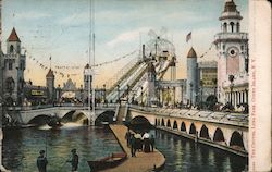 The Chutes, Luna Park Coney Island, NY Postcard Postcard Postcard