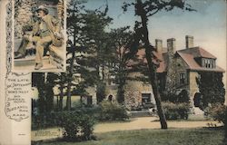 The Late "Joe" Jefferson and Crow's Nest, His Summer Home Postcard