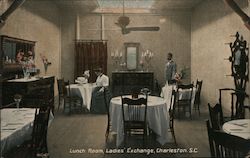Lunch Room, Ladies' Exchange Charleston, SC Postcard Postcard Postcard