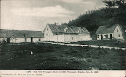 Old Fort, Built in 1868 Wrangell, AK Postcard Postcard Postcard