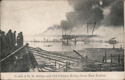 B. and A.R.R. Bridge and Old Chelsea Bridge Postcard