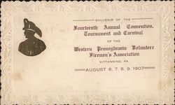 Fourteenth Annual Convention, Tournament and Carnival, Western PA Volunteer Fireman's Association Postcard