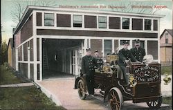 Hutchinson's Automobile Fire Department, Hutchinson, Kansas Postcard