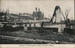 Ruins of Bellingham Hill Chelsea, MA Postcard Postcard Postcard