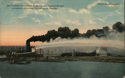 The Fireboat Duwamish in Action Postcard