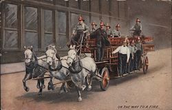 On the Way to a Fire Postcard