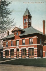 Central Fire Station Postcard