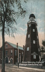 Portland Observatory, Erected 1907 Maine Postcard Postcard Postcard