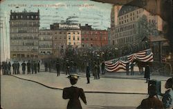 Firemen's Exhibition at Union Square New York, NY Postcard Postcard Postcard