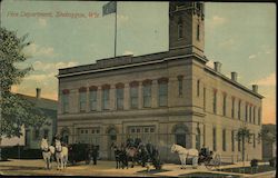 Fire Department Sheboygan, WI Postcard Postcard Postcard