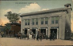 Fire Department Hornell, NY Postcard