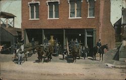 Fire Department Clarksville, TN Postcard Postcard Postcard