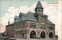 Memphis, Tennessee Central Fire Station Postcard