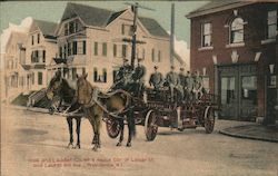 Hook and Ladder No. 8 House, Corner of Laban Street and Laurel Hill Ave Providence, RI Postcard Postcard Postcard