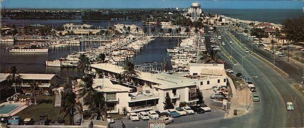 Panorama of World's Largest Yacht Basin - Bahia Mar Fort Lauderdale Florida