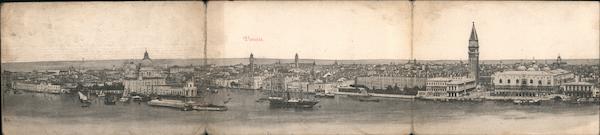 Panorama from the Lagoon - Santa Maria della Salute, San Marco Campanile Venice Italy