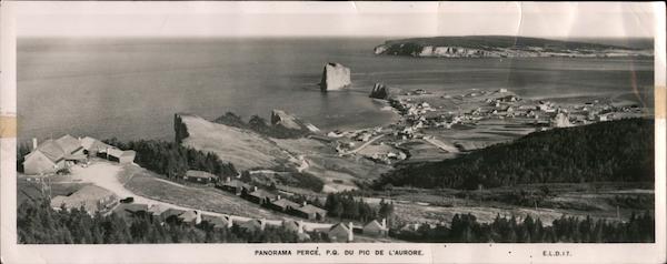 Panorama Percé, Gaspé Peninsula PQ Canada H.V. Henderson