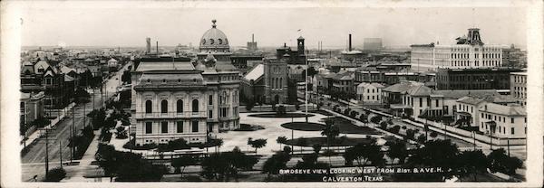 Birds Eye View Looking West from 251st & Ave. H Galveston Texas