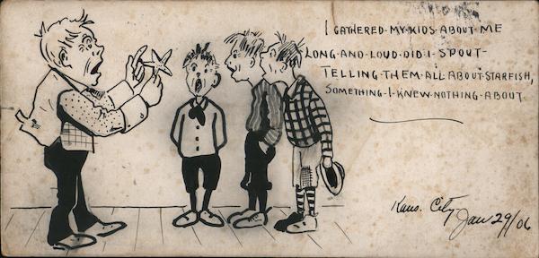 All About Starfish - Hand Drawn, 1906 Kansas City Missouri