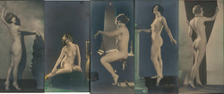 Lot of 5 Original Nude Photos Art Deco Original Photograph