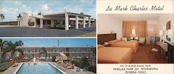 La Mark Charles Motel Large Format Postcard