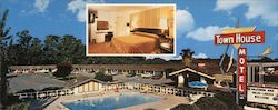 In Chico, It's the Town House Motel Quiet Clean Quality 2231 Esplanade Large Format Postcard