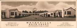 Motorville Auto Court Colma, CA Large Format Postcard Large Format Postcard Large Format Postcard