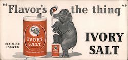 Ivory Salt Elephant - Worcester Salt Company Blotter