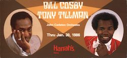 Bill Cosby and Tony Tillman Harrah's Large Format Postcard