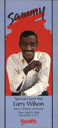 Sammy Davis, Jr. with Special Guest Star Larry Wilson at Hrrah's Reno Nevada Celebrities Large Format Postcard Large Format Post Large Format Postcard