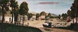 Mountain Village 1890 Large Format Postcard